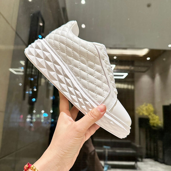 Jimmy Choo Diamond Maxi Platform Sneaker White Nappa Leather 538900