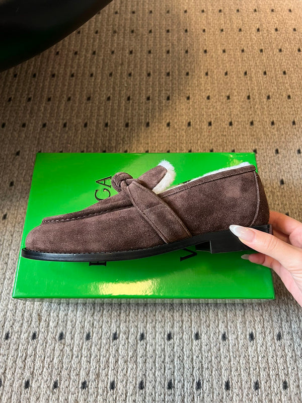 BV Astaire Loafer Dark Brown Shearing Suede 548543