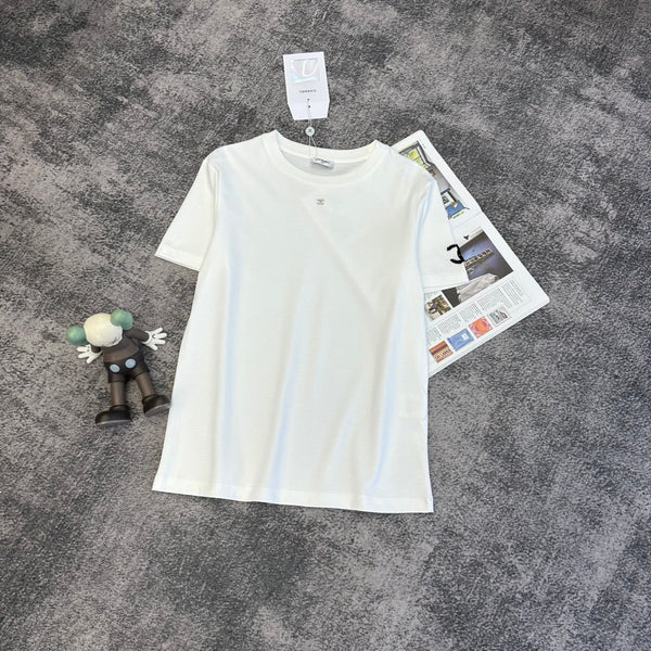 CC SS26 Embroidered Double C T-shirt Cotton 350646