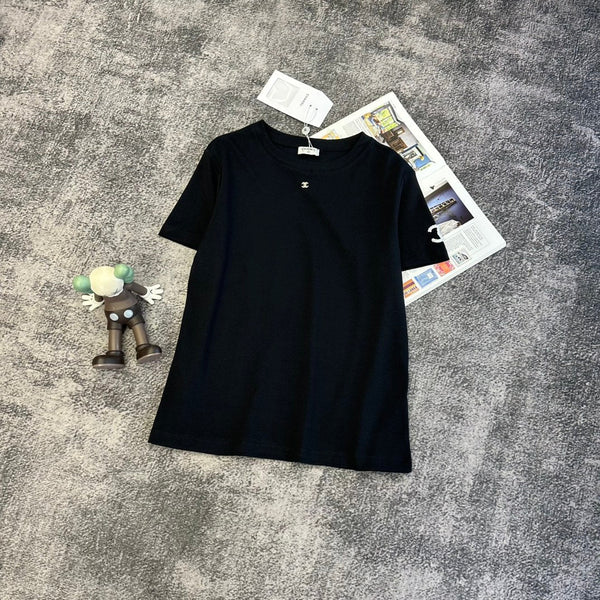 CC SS26 Embroidered Double C T-shirt Cotton 350646