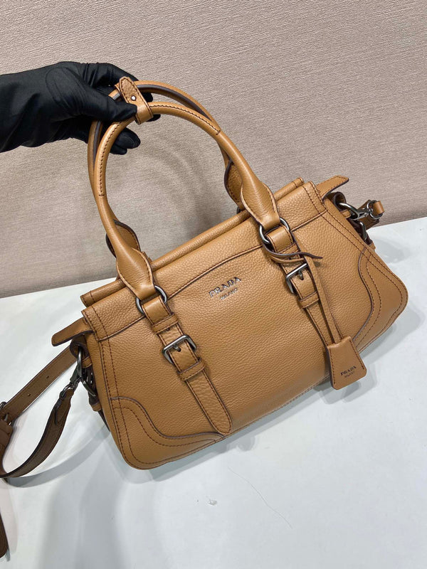 Prada Large Tote Bag 35cm Camel Leather