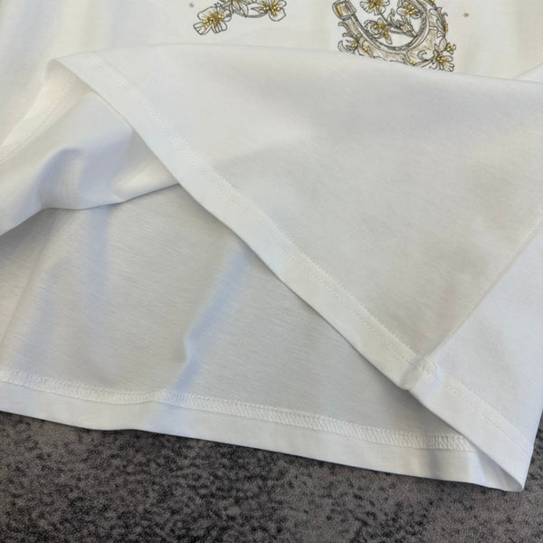 T-shirt CD SS26 motif Pégase en coton 350855