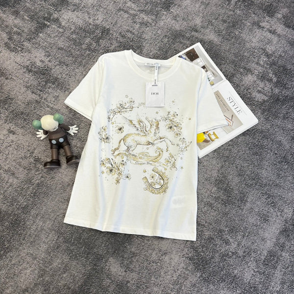 T-shirt à manches courtes en coton CD SS26 350891