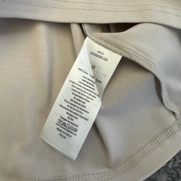 CD SS26 Book Cover Oversized T-Shirt Beige Cotton 350726