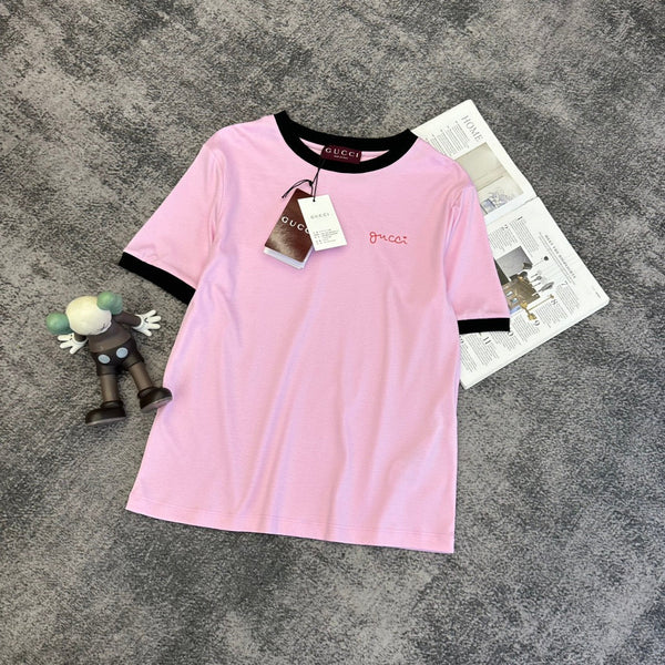 GG SS26 Short-Sleeve T-Shirt Embroidery Cotton 350528
