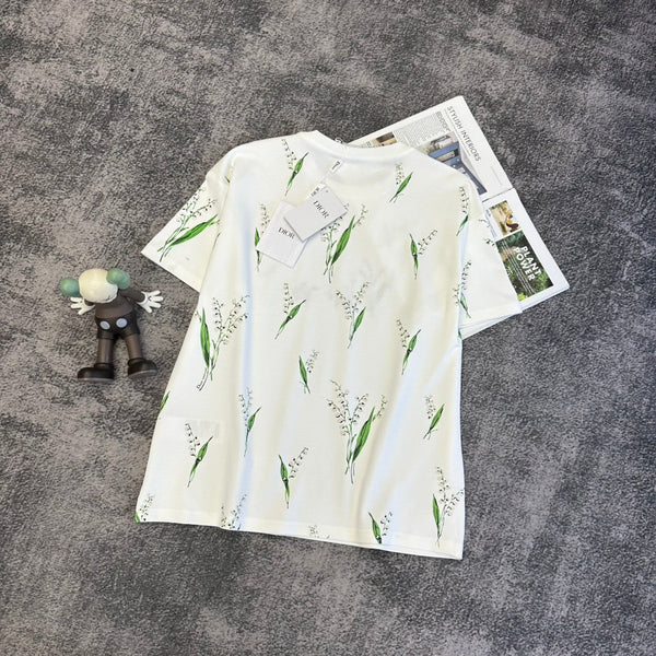 T-shirt CD SS26 Lily Of The Valley en coton blanc 350673