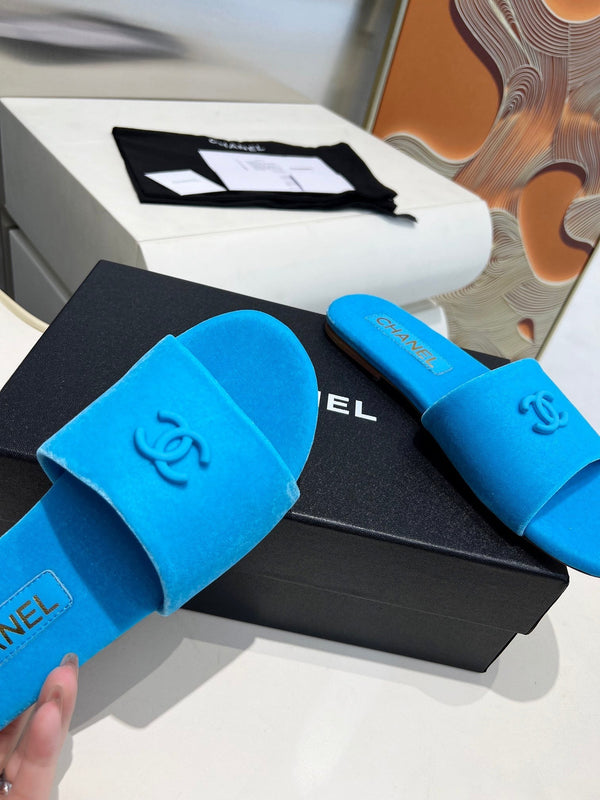 CC 26S Slide Velours Bleu 684905