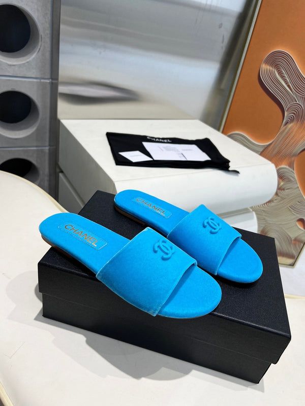 CC 26S Slide Velours Bleu 684905