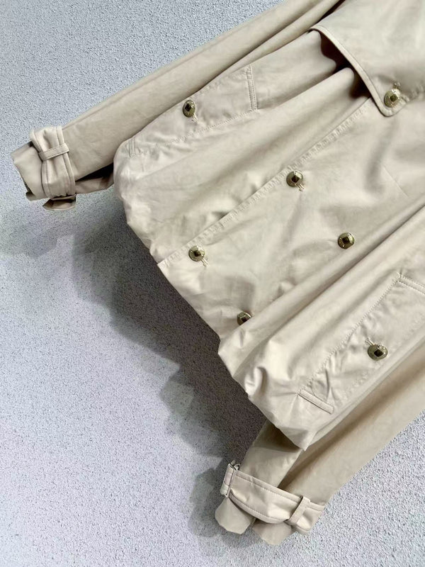CC 25B Trench Coat Beige Cotton