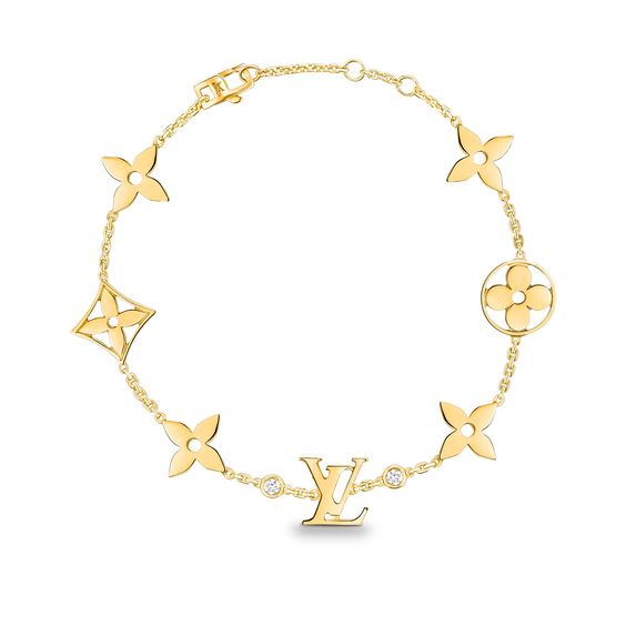 BRACCIALE IN ORO CON 7 MOTIVI STELLA E SOLE