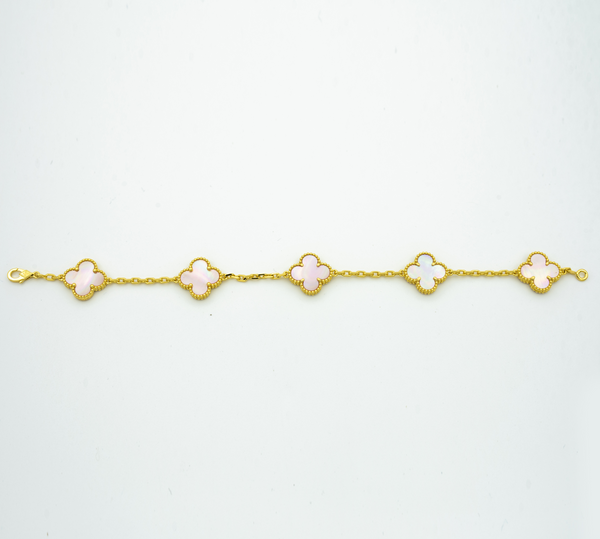 CLOVER BRACELET 5 MOTIF MOP
