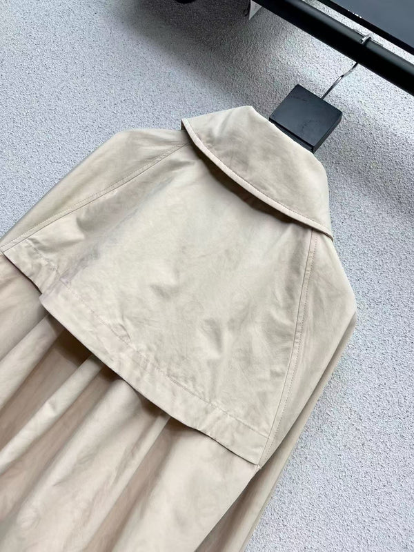 CC 25B Trench Coat Beige Cotton
