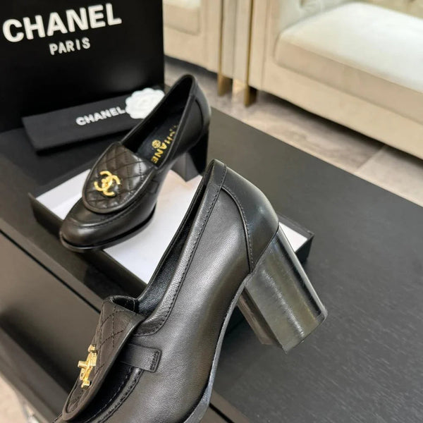Mocassins CC AH 25/26 9cm Peau de mouton noire