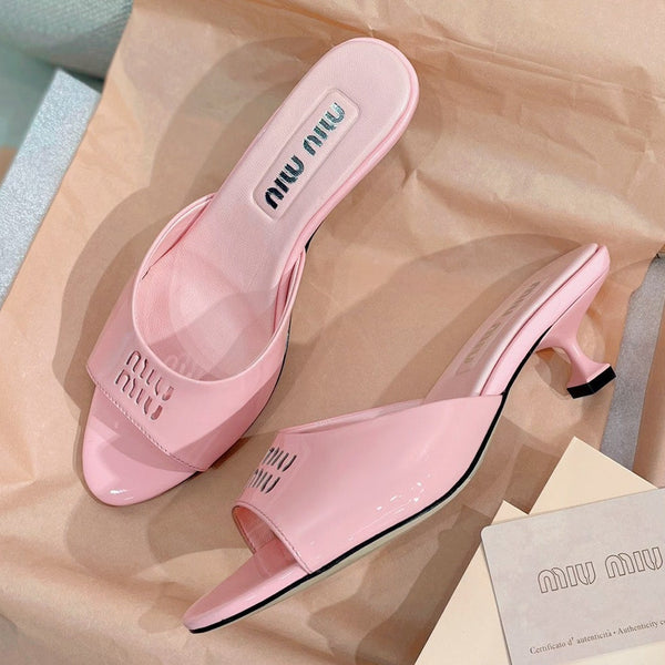 Miu 2026 Sandals 45mm Patent Leather 155493