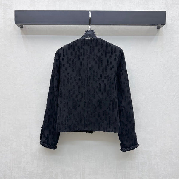 CC 26B Textured Wool Jacket Black Wool 444361