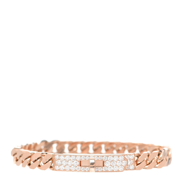 BRACCIALE KELLY CHAIN IN ORO ROSA CON DIAMANTI