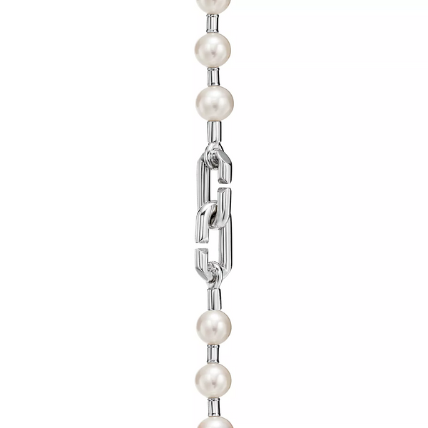 PEARL LOCK SILVER BRACELET