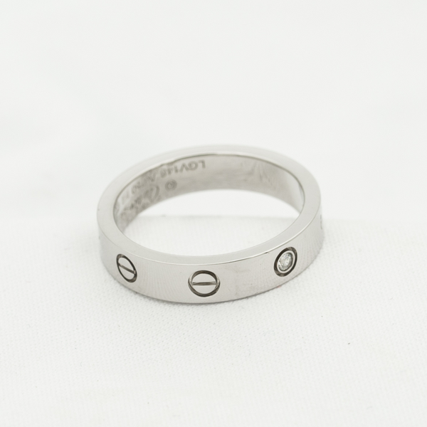LOVE RING 4MM 1 DIAMOND