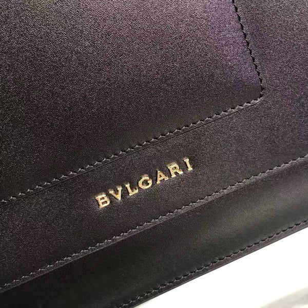 BVL Serpenti Forever Top Handle Bag 25 cm Black Calfskin GHW 188651