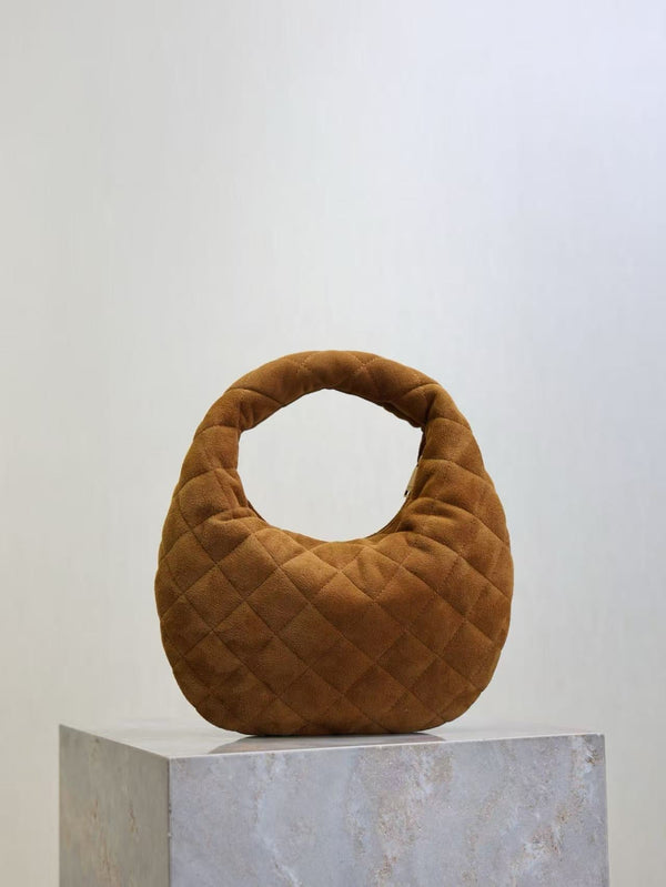 YSL Icarino Bag 17cm Brown Suede