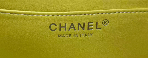 CC Spring-Summer 2026 Classic Flap Bag Yellow White Tweed
