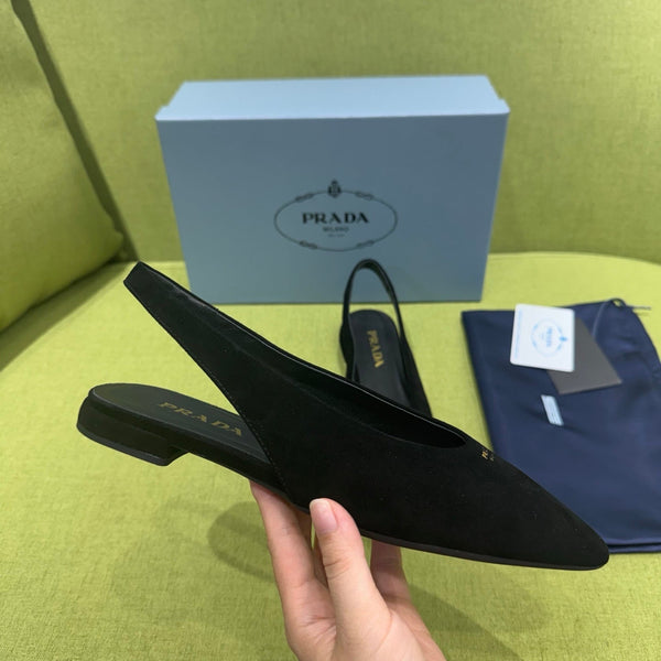 Prad 2026 Pointed Toe Flats Suede 148644