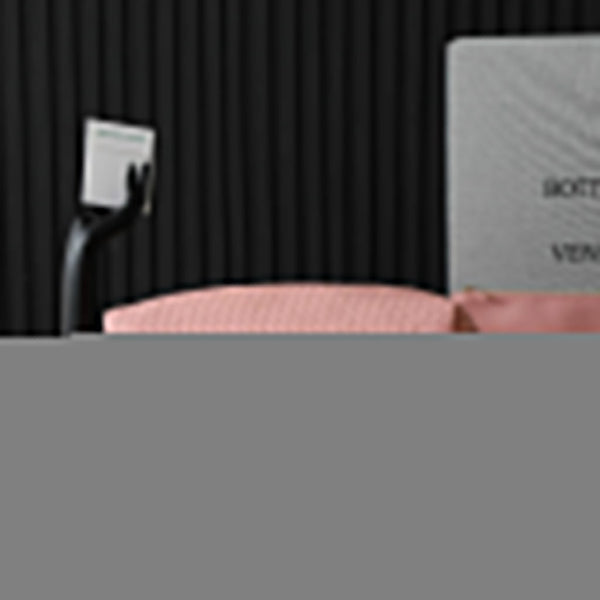 BV Pinacoteca Bag 43cm Pink Intrecciato Calfskin & Suede