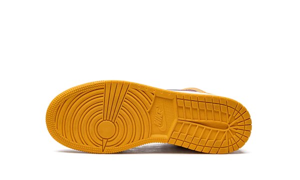 Nike Air Jordan 1 Yellow Purple Cowhide 03