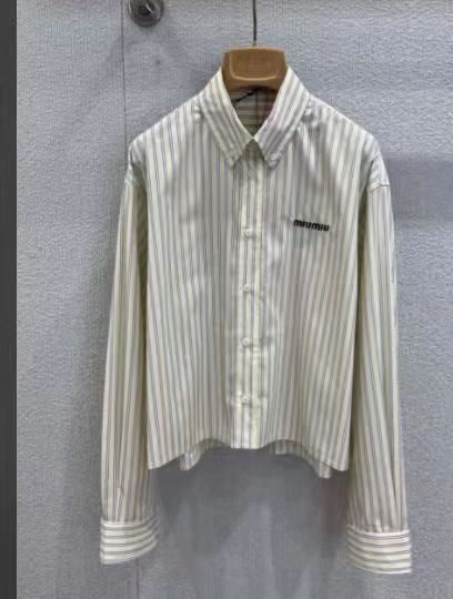 Miu Miu Striped Cotton Shirt