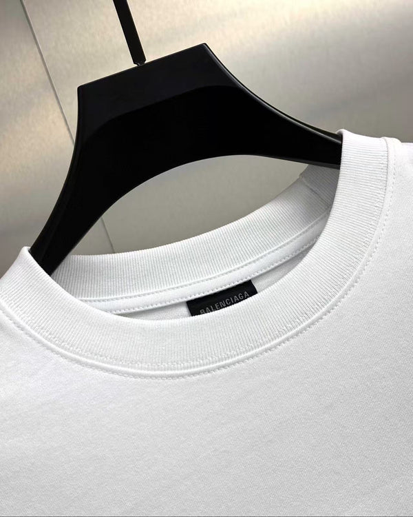 T-shirt oversized à manches longues en coton Balenciaga 3B Sports Icon