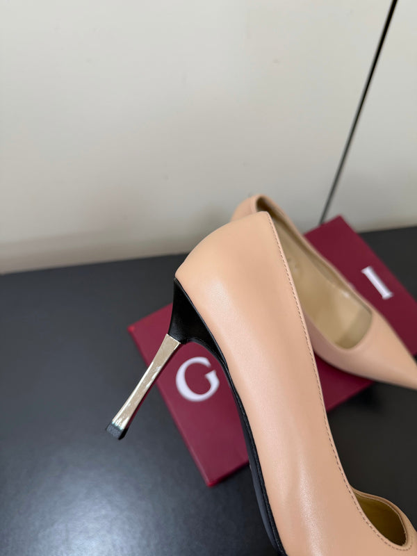 GG 26s Pointed Toe Pumps 8.5cm Calfskin