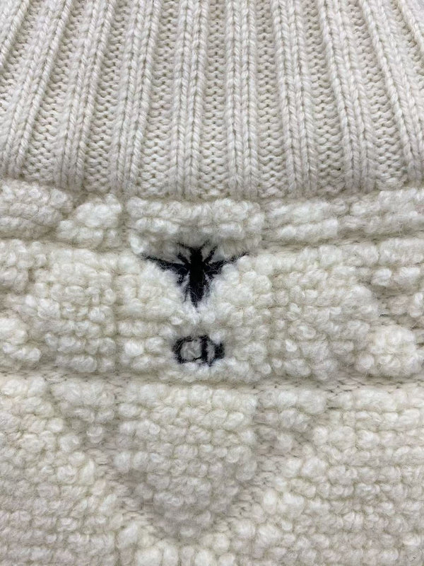 CD Macrocannage Zipped Cardigan