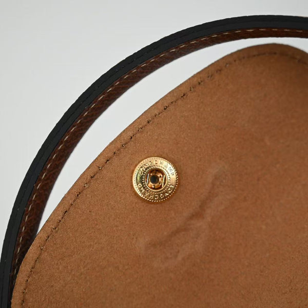 Longchamp Small Le Pliage Tote Bag Brown Burgundy Polyamide Leather