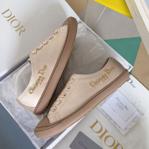 Dior Lucky Sneaker Nude Satin GHW