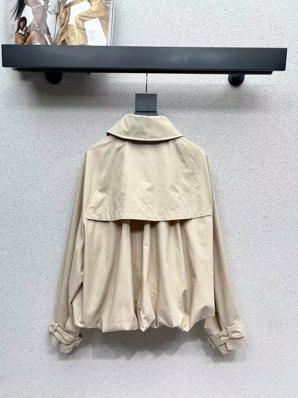 CC 25B Trench Coat Beige Cotton