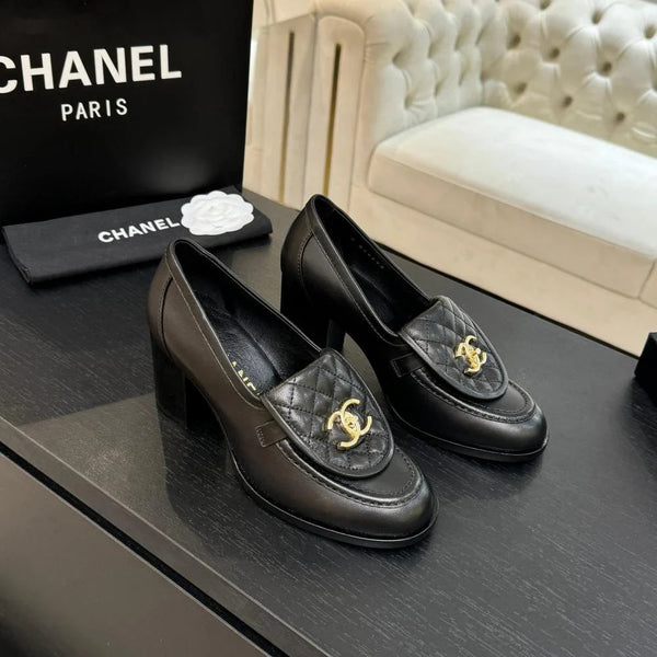 Mocassins CC AH 25/26 9cm Peau de mouton noire