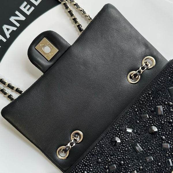 CC 2026 Bag 21cm Strass Leather