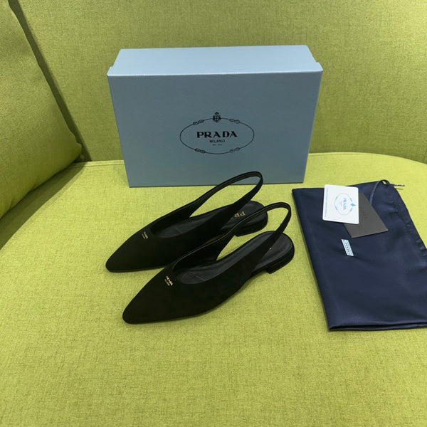 Prad 2026 Pointed Toe Flats Suede 148644