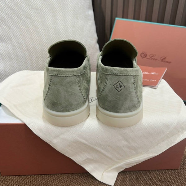 LP Unisex Summer Charms Walk Loafer Basil Green Suede Goatskin
