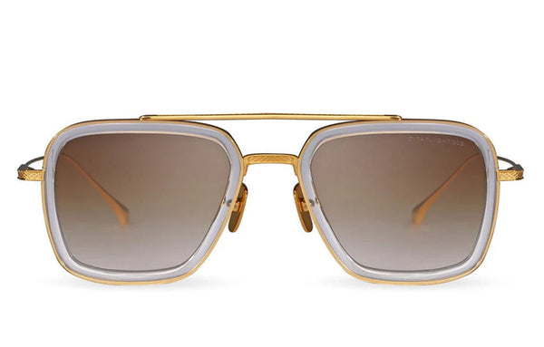 Dita Flight.006 Sunglasses Gold Gradient Brown Metal