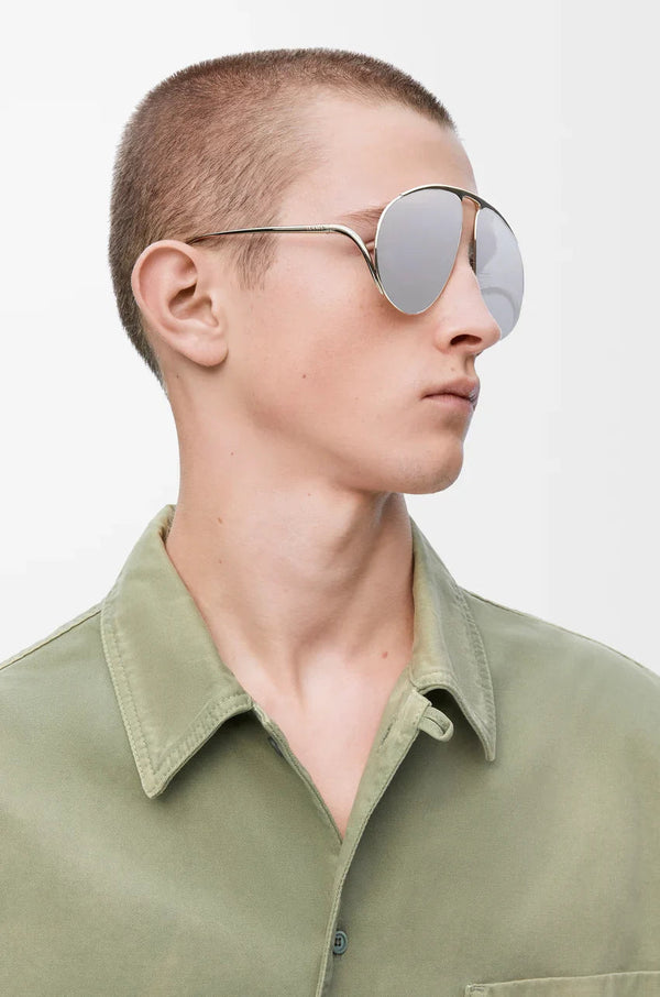 Loewe Hillock sunglasses Silver Acetate