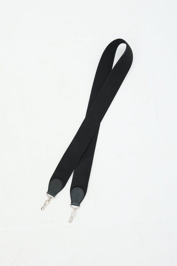 HM Evelyne Bag Strap Black Canvas Leather