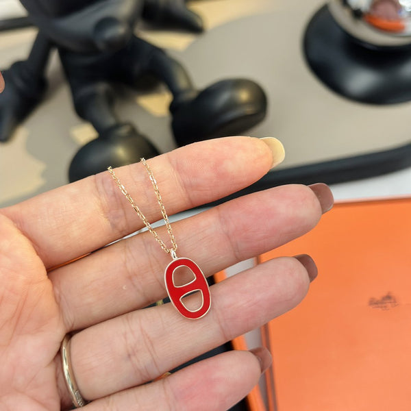 COLLANA CHAINE SMALL ROSSA ORO E ORO ROSA