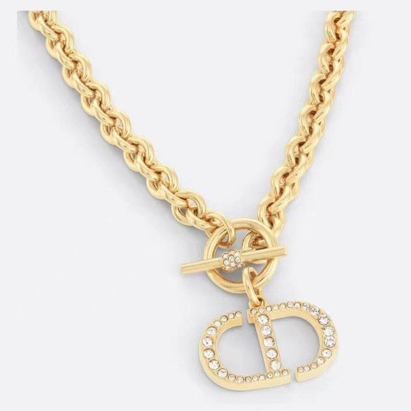 Collana con diamanti in oro blu navy CD