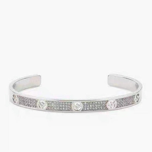 F BRACCIALE IN ORO ROSA CON DIAMANTI