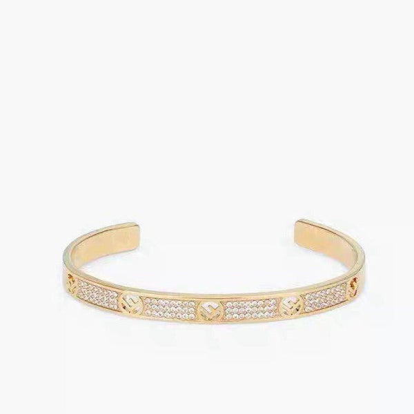 F BRACCIALE IN ORO ROSA CON DIAMANTI