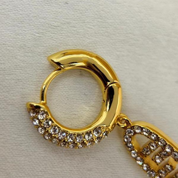 ORECCHINI FF O'LOCK ORO DIAMANTE