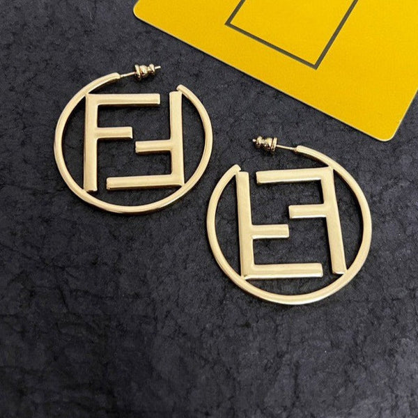 DOUBLE F GOLD EARRINGS