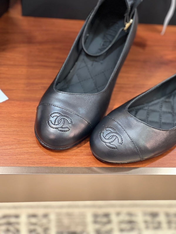 slingback in pelle di agnello nera