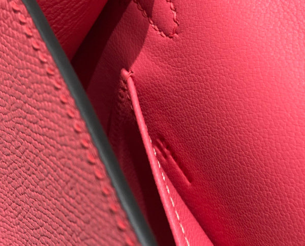 HM KELLY MINI 20 ROSA SCURO EPSOM GOLD HARDWARE